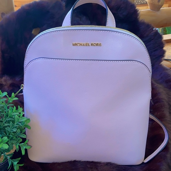 Michael Kors saffiano leather backpack, pink - Picture 1 of 15